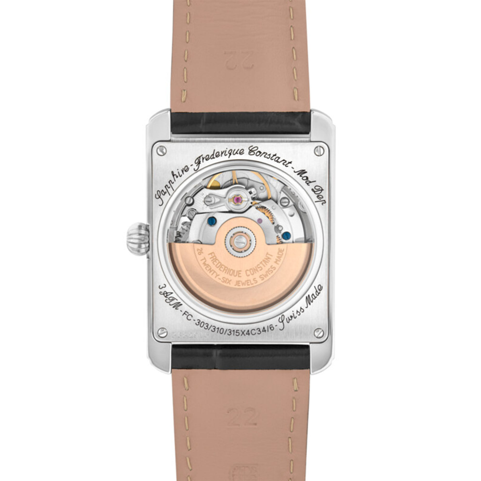 Classics Carree Automatic 30 x 33 mm Stainless Steel Frederique Constant FC 303S4C6